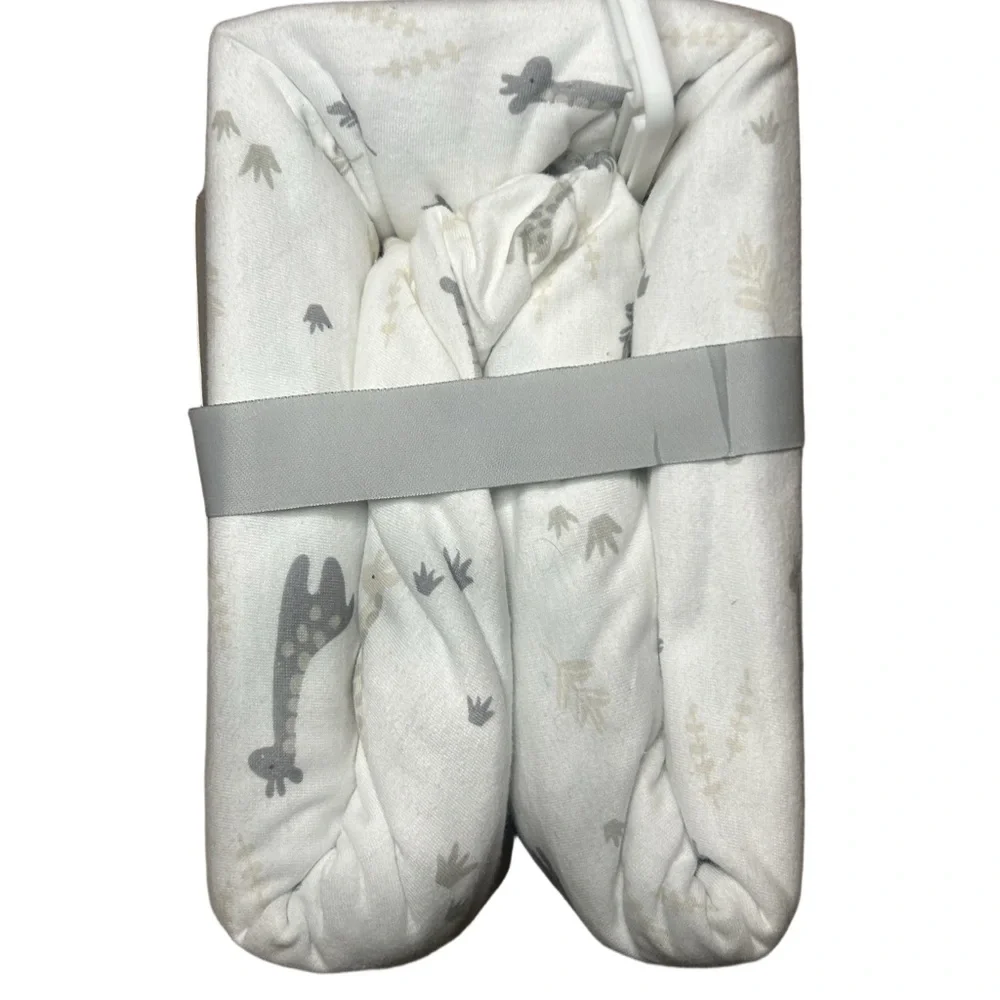 Cloud Island White and Gray Crib Sheets